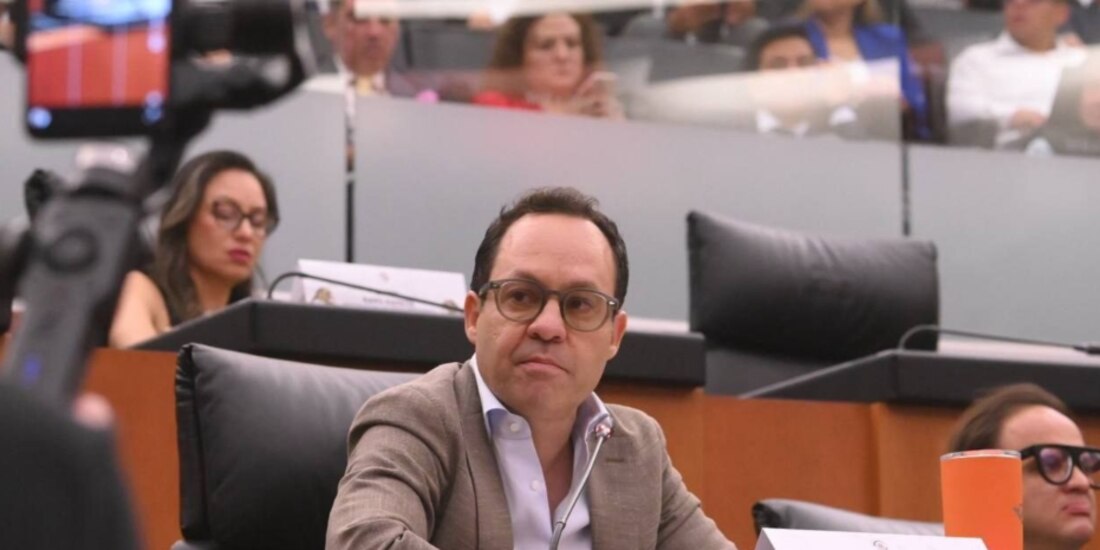Clemente Castañeda, líder emecista en la Cámara de Senadores, el pasado 8 de mayo.