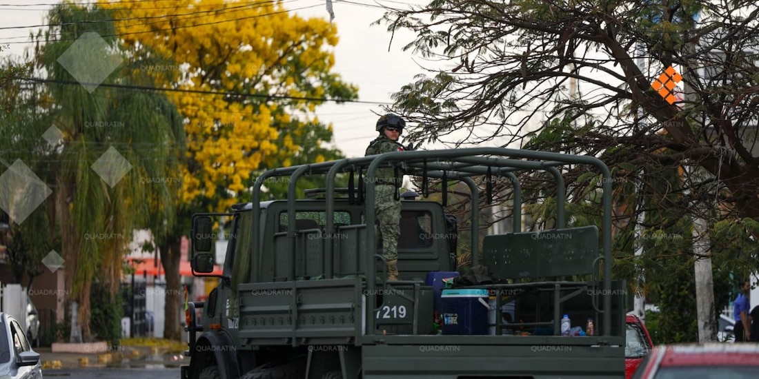 Elementos federales en Guadalajara.