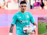 El portero mexicano Álex Padilla marcó autogol en el Athletic Club vs Sevilla