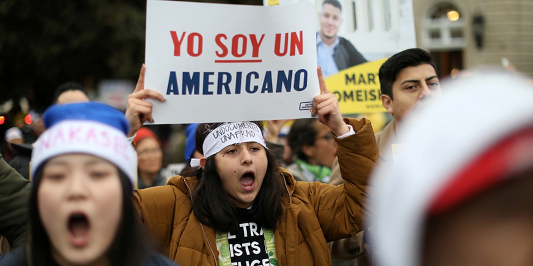 Protestas durante intento de administración de Trump de poner fin al DACA.