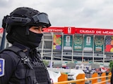 Elementos de la SSC en inmediaciones del Estadio Ciudad de México, el 9 de junio de 2026.