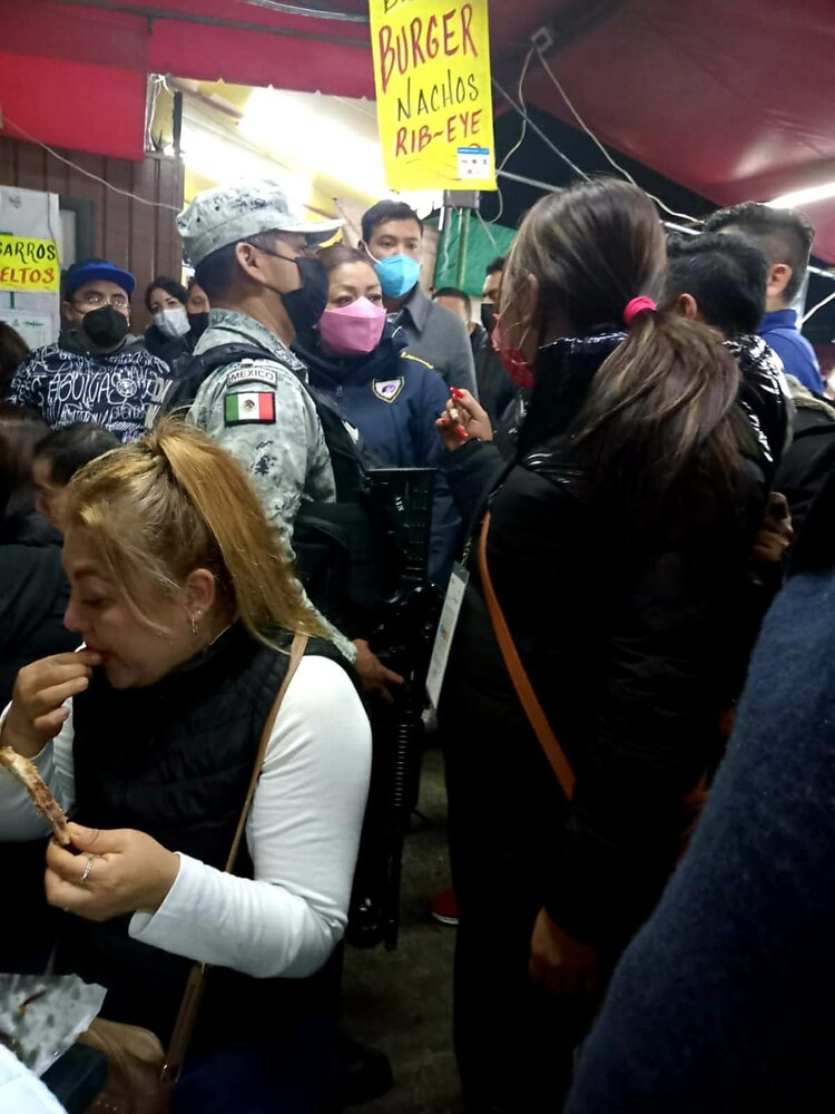 La Secretaría de Seguridad Ciudadana y la Guardia Nacional se hicieron presentes para el operativo.