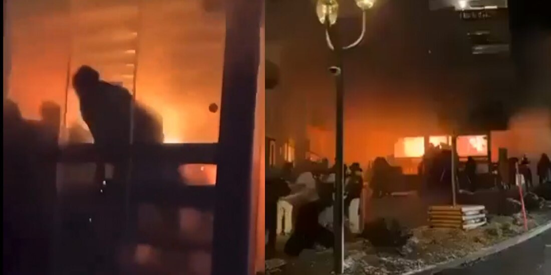 El Video de la gente huyendo del fuego en el bar de Suiza