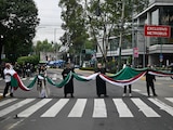 Protesta de jueces y magistrados en retiro en CDMX.