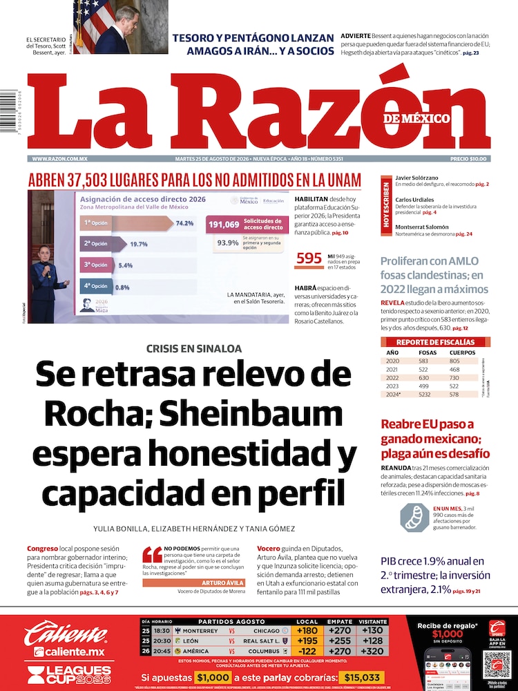 La Razón 25 Agosto 2026