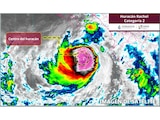 Huracán Rachel se intensifica