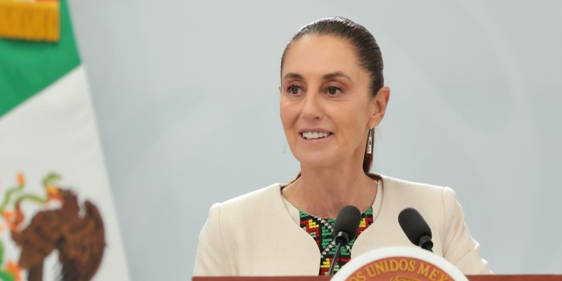 Claudia Sheinbaum, Presidenta de México, este viernes en Cancún.