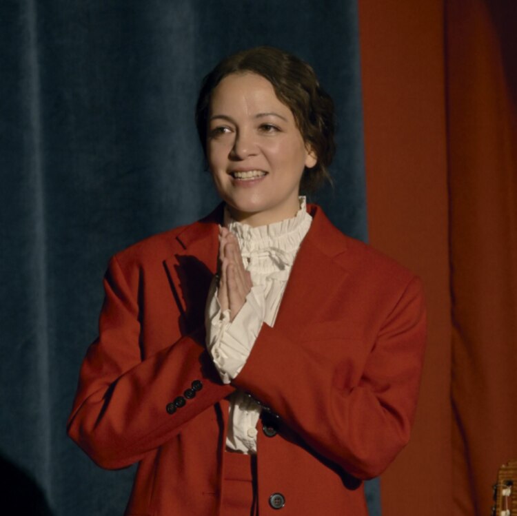 La vocalista, ayer en la CDMX.