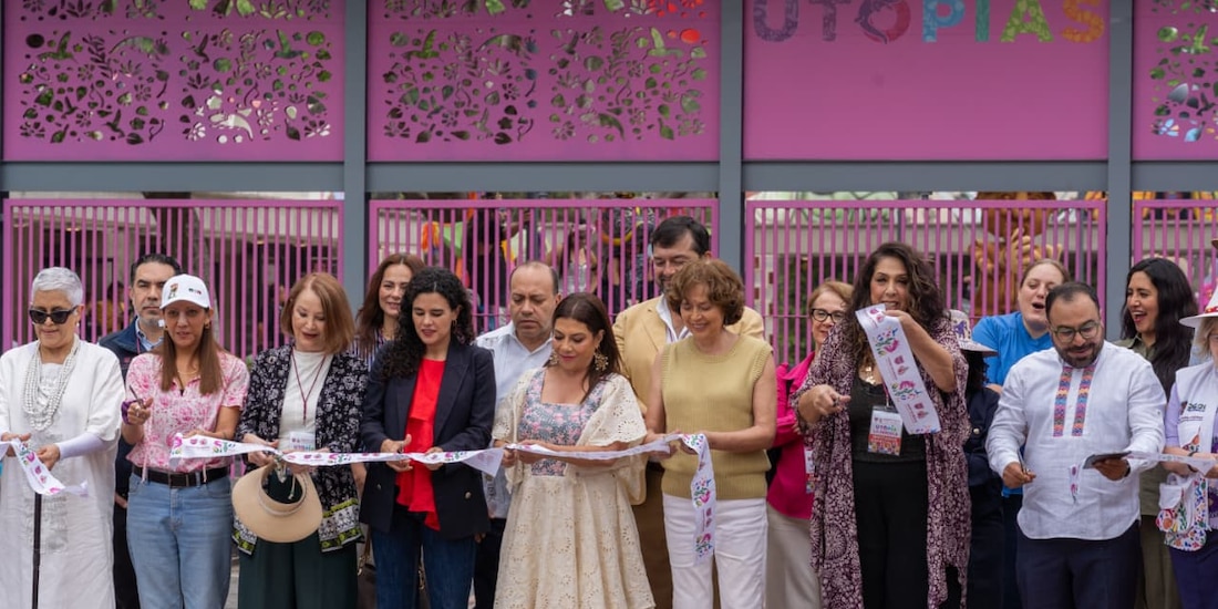 La jefa de Gobierno, Clara Brugada, encabeza la inauguración de la Utopía "La Heroica" en la alcaldía Venustiano Carranza.