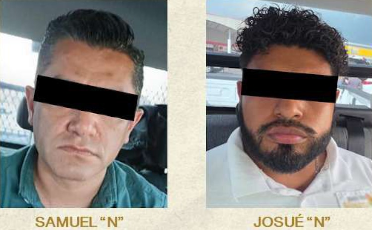 Samuel "N" y Josué "N", detenidos por su presunta participación en el asesinato del exalcalde Carlos Manzo.