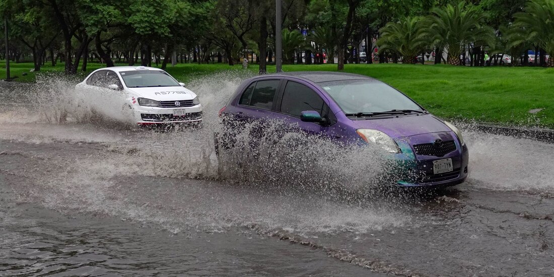 Intensas lluvias pueden provocar encharcamientos en calles y vialidades de la Ciudad de México.