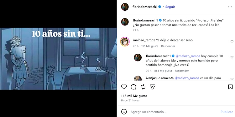 Mensaje de Doña Florinda para el Profesor Jirafales