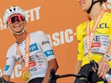 Isaac del Toro durante el Tour de France.