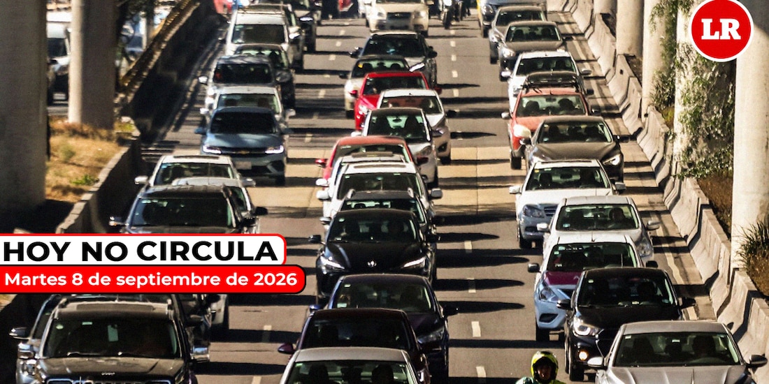 Te contamos cómo aplica el Hoy No Circula este martes 8 de septiembre de 2026.