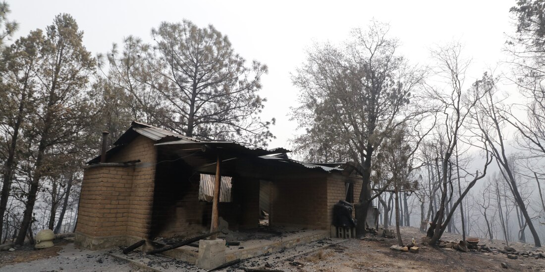 Llevan 5% de control en conflagración en Sierra de Arteaga