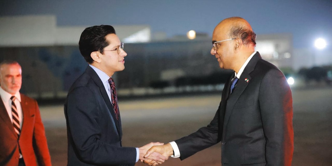 Roberto Velasco, recibió al presidente de Singapur, Tharman Shanmugaratnam