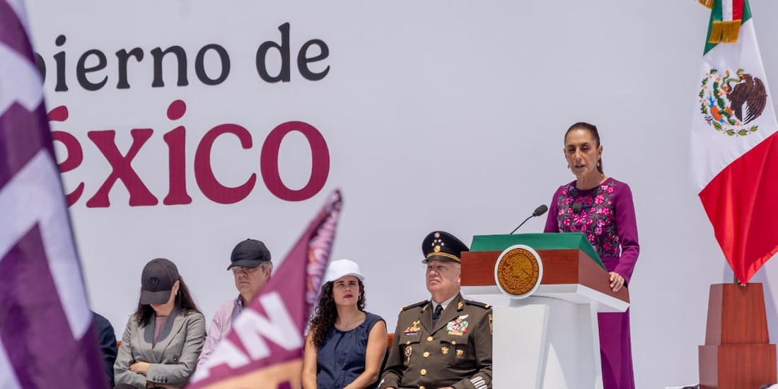 Claudia Sheinbaum, presidenta de México, hizo un llamado a defender la soberanía nacional.