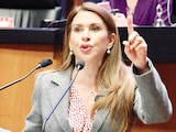 La legisladora Carolina Viggiano, en sesión del pleno de la Cámara alta, en imagen de archivo.