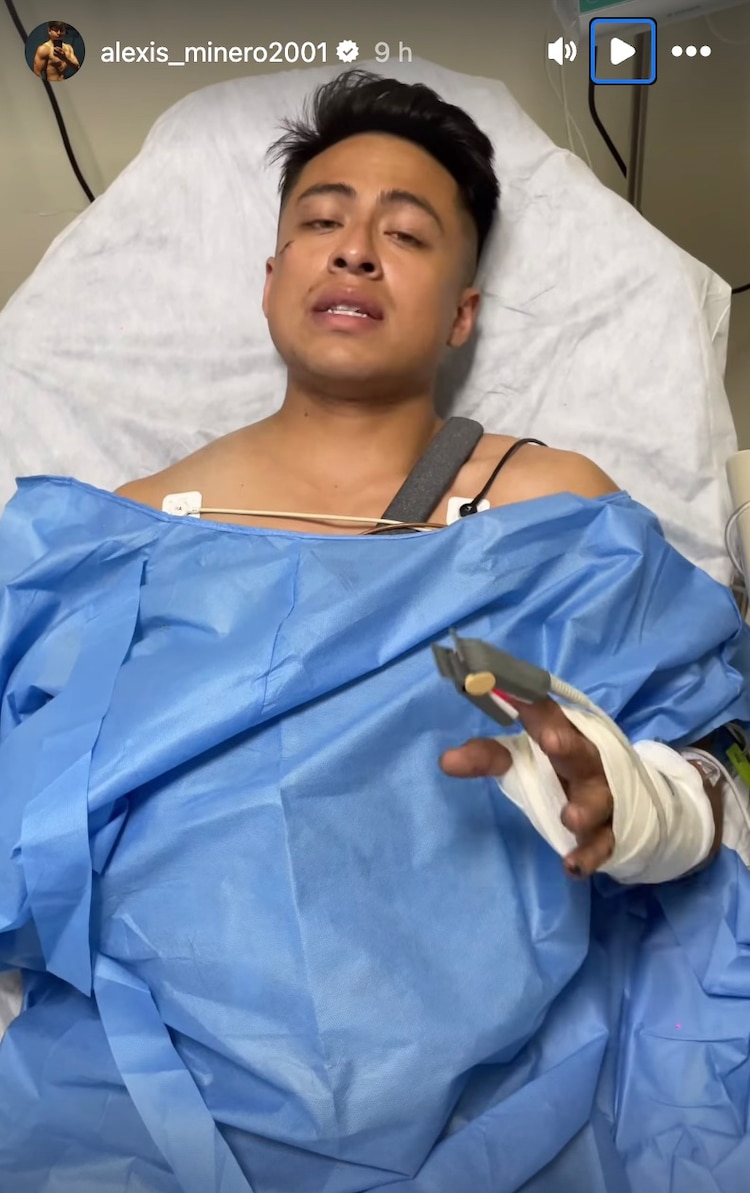Alex Minero hospitalizado