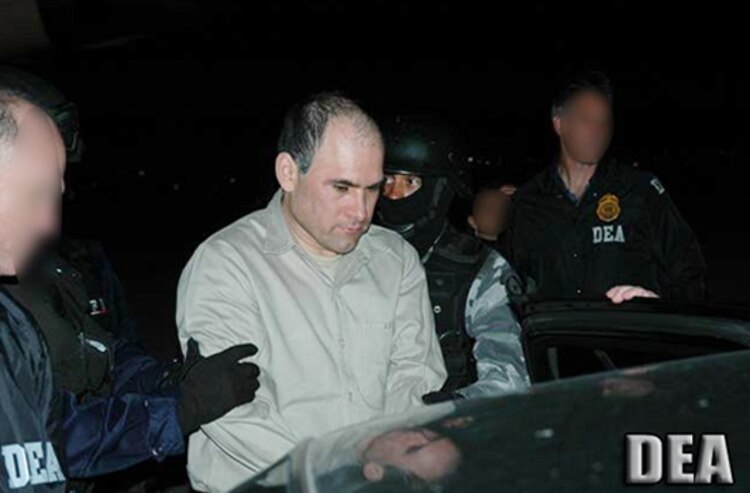 Osiel Cárdenas Guillén, durante su extradición a Estados Unidos.