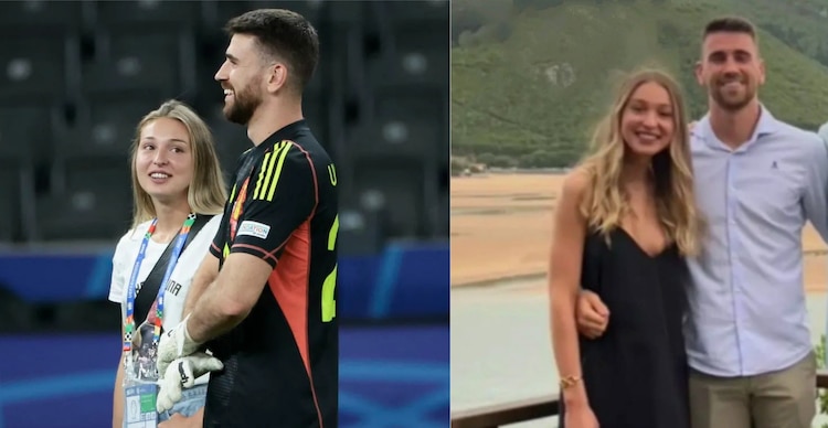 Unai Simón y su novia