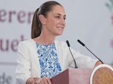 Claudia Sheinbaum en una mañanera.
