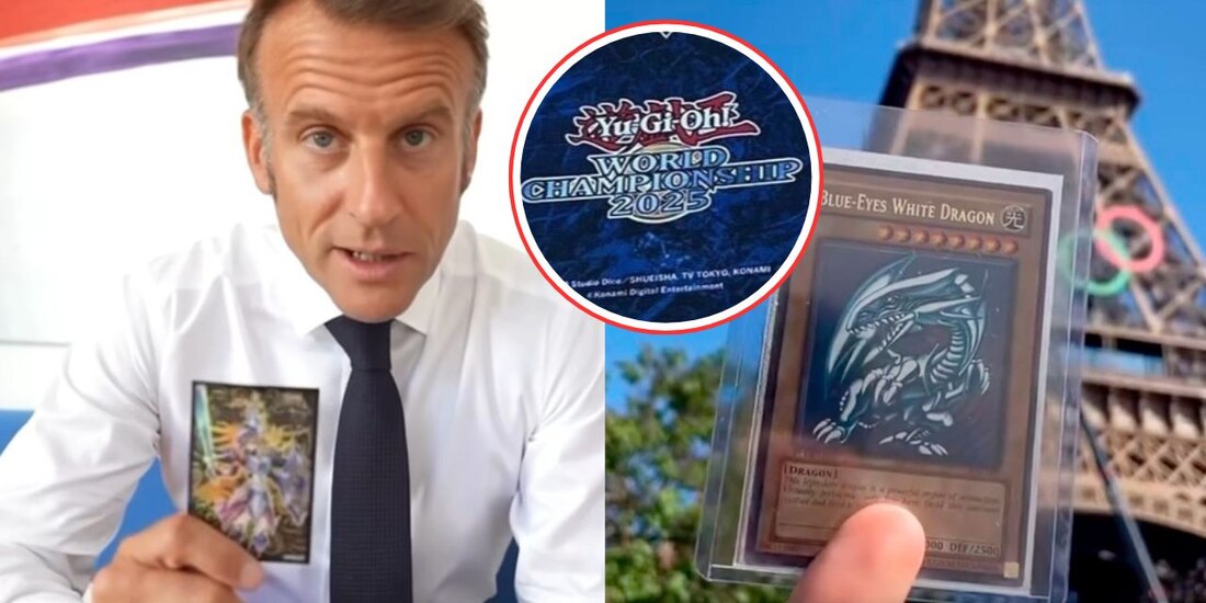 El presidente francés presume carta de Yu-Gi-Oh! durante el Mundial