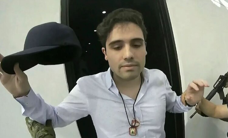 Ovidio Guzmán, durante su detención en 2019.