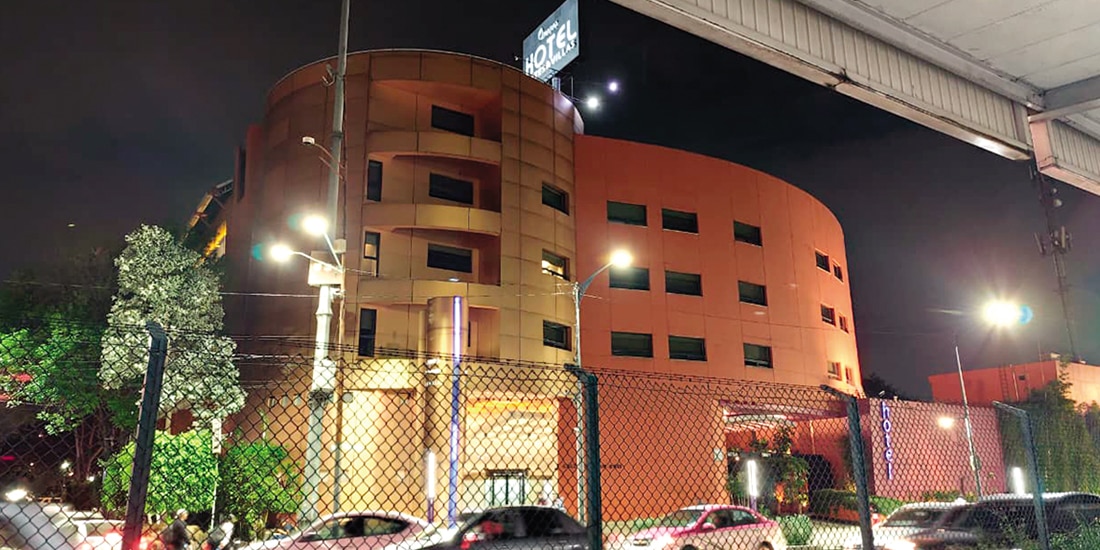 Vista del Hotel Aranjuez, ayer, desde el Metro Viaducto.