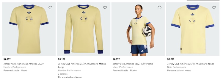 Estos son los costos del jersey para los 110 años del América.