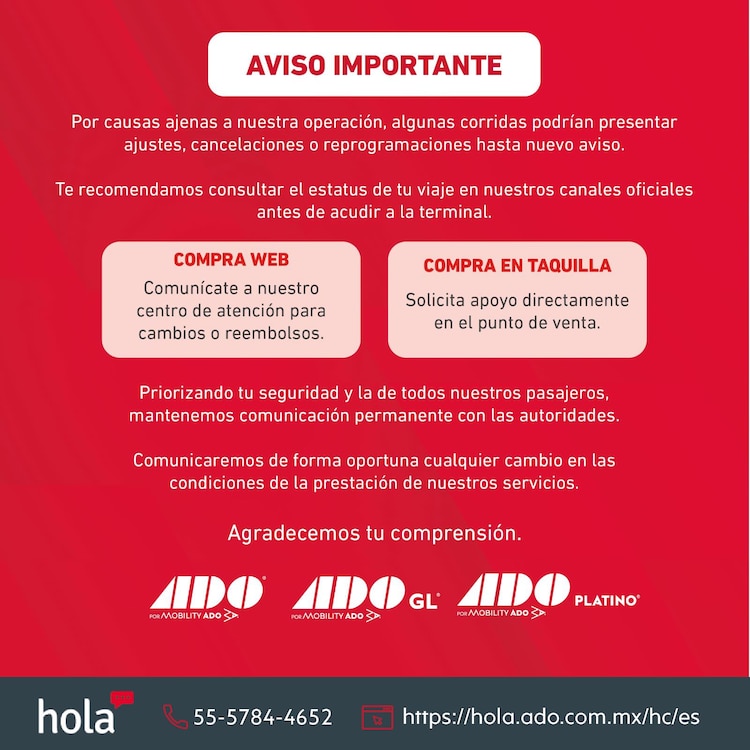 Comunicado de ADO