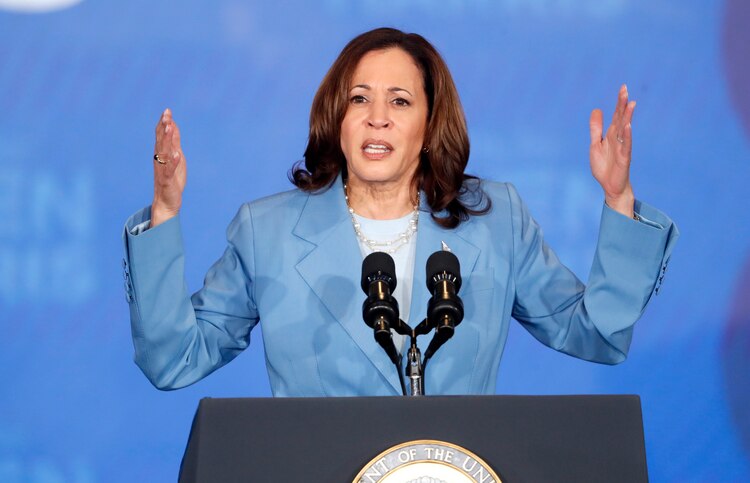 La vicepresidenta Kamala Harris.