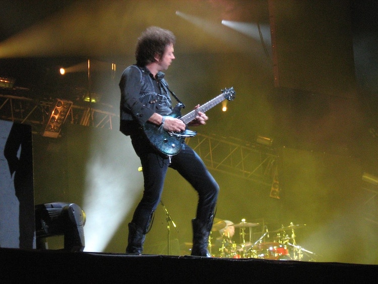 Gustavo Cerati, en uno de los últimos conciertos de Soda Stereo, de 2007.