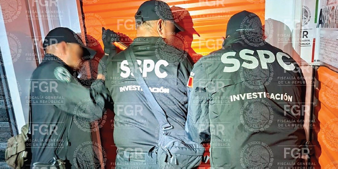 Elementos de la SSPC, ayer, en el cateo en la alcaldía Miguel Hidalgo de la CDMX.