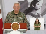El Secretario de la Defensa, en la Mañanera de Sheinbaum.