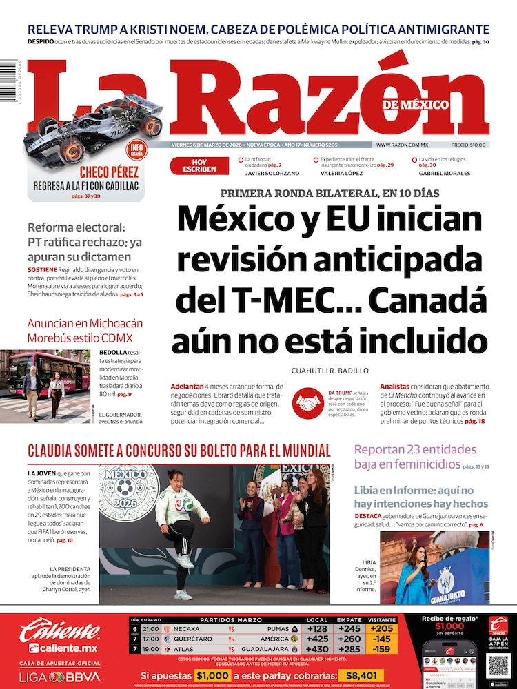 La Razón 06 Marzo 2026