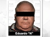 Eduardo “N”, excolaborador de García Luna, tras ser detenido por autoridades federales en Puebla.