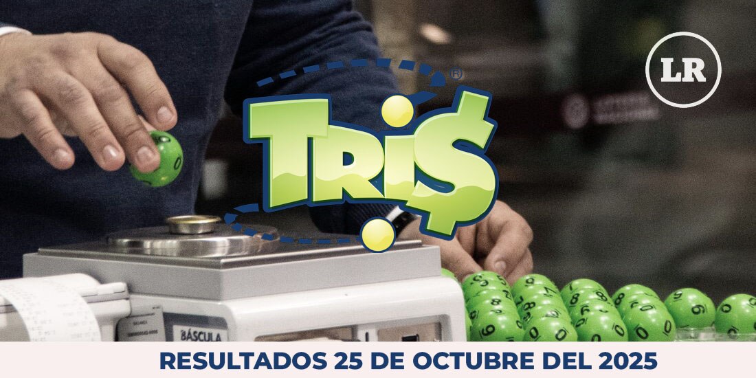 Resultados del Tris de hoy 25 de octubre del 2025.