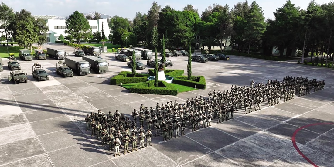 REFUERZOS de la Secretaría de la Defensa Nacional, ayer.
