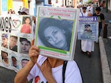 Imagen de una marcha para exigir justicia por desaparición de familiares