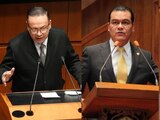 Los senadores Germán Martínez Cázares, Juan Zepeda Hernández y Damián Zepeda Vidales.