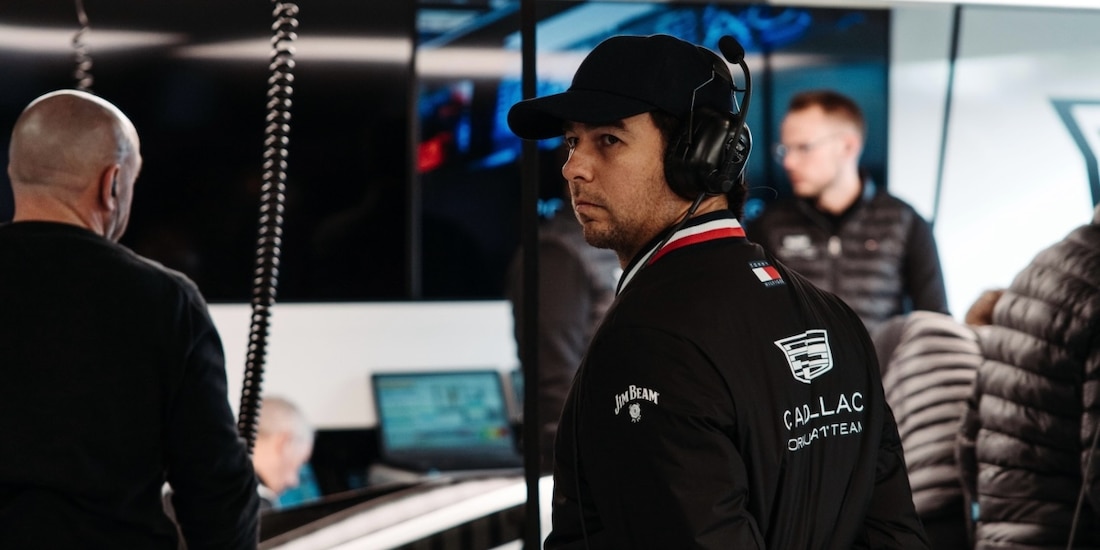 Checo Pérez tuvo su primer test con Cadillac justo el día de su cumpleaños 36.