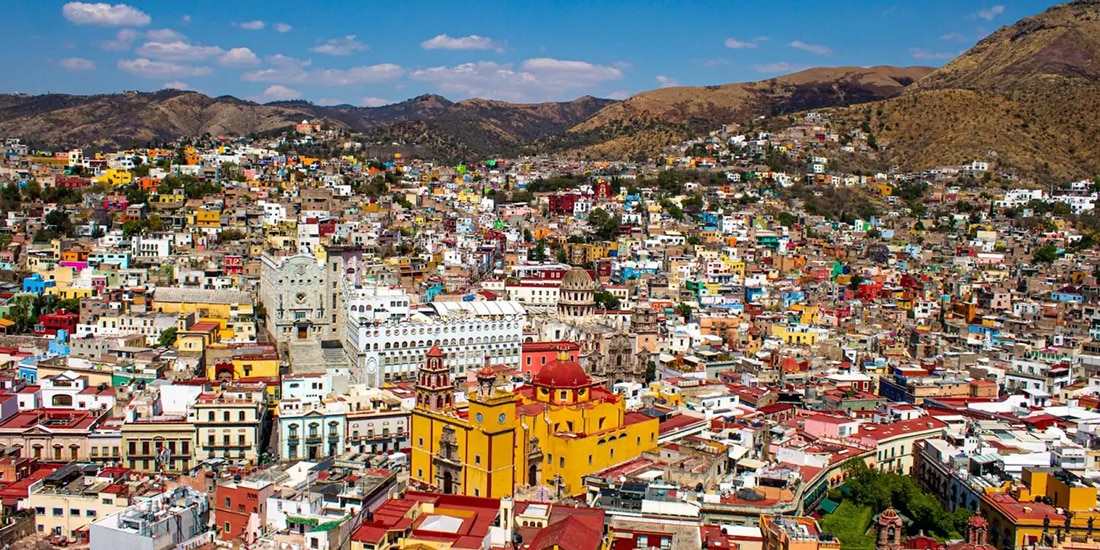 Una vista de la ciudad desde
el Monumento al Pípila.