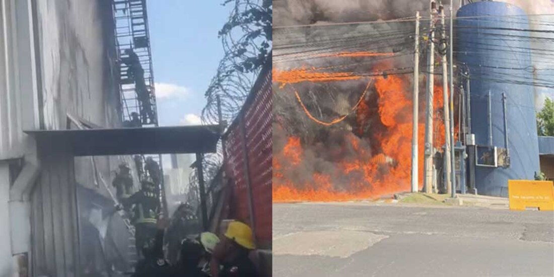 Incendio consume subestación eléctrica y bodegas en la México-Toluca, en Cuajimalpa
