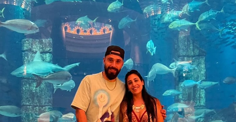 Hernán Galíndez y su esposa Pamela