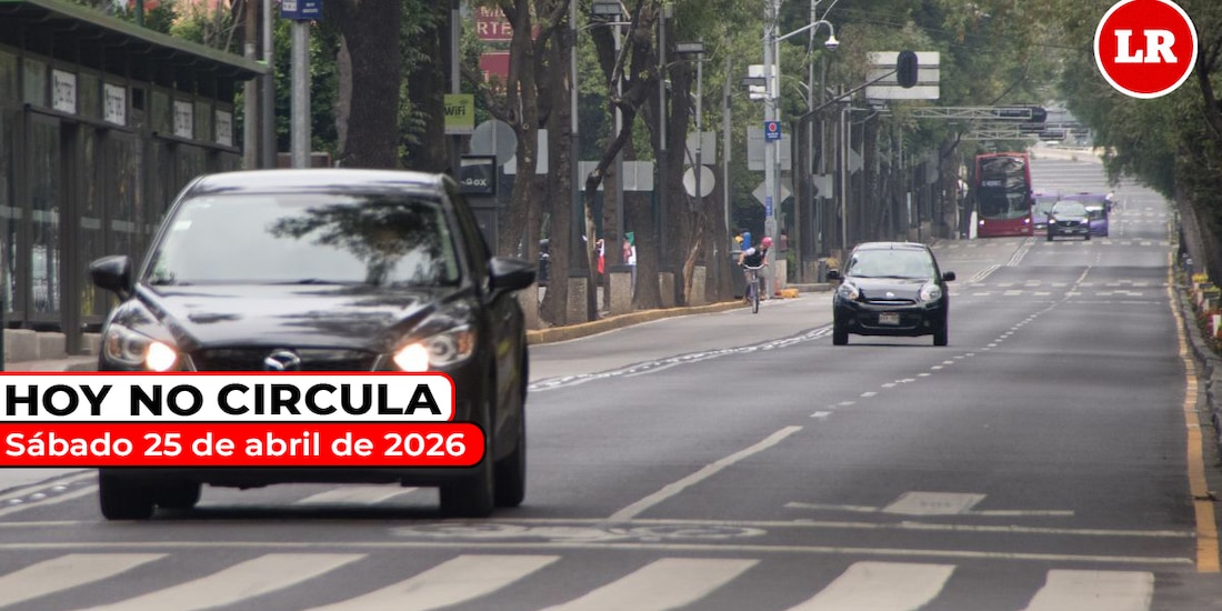 Revisa cómo aplica el Hoy No Circula este sábado 25 de abril de 2026 en la Ciudad de México y el Estado de México.