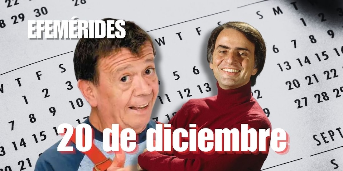Estas son las efemérides de hoy, 20 de diciembre.