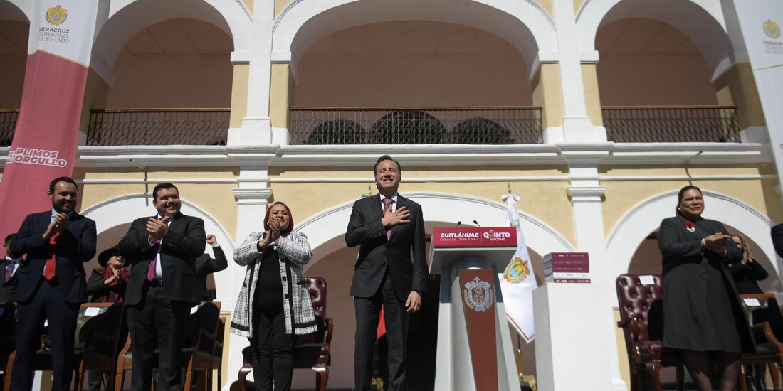 Este sábado 18 de noviembre del 2023, Cuitláhuac garcía dio un mensaje por su Quinto Informe de Gobierno.