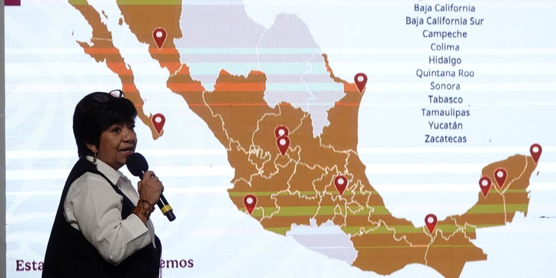 Edna Vega, titular de la Sedatua, ayer, en conferencia de prensa.