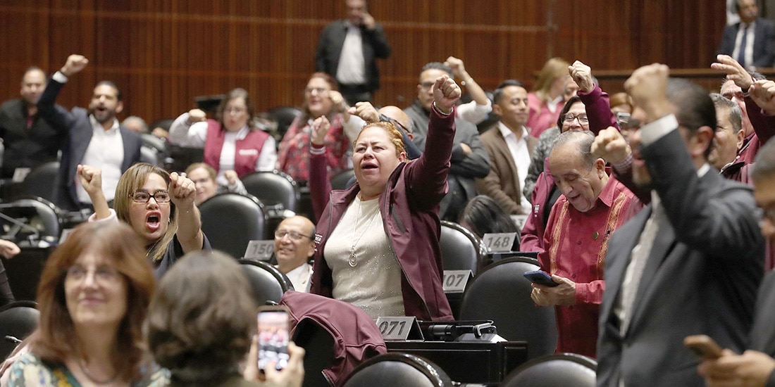Sesión ordinaria de la Cámara de Diputados, ayer.